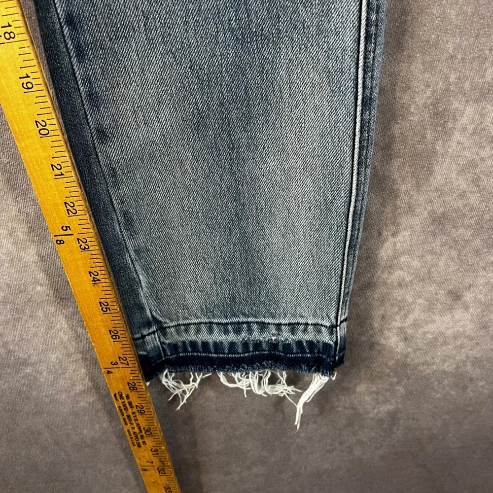 Judy Blue Boyfriend Jeans Womens 7/28 Blue Raw Hem‎ High Rise Stretch JB88818 MD